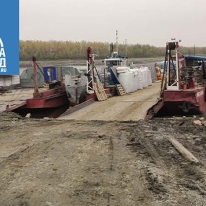 Доставка строительных материалов и продуктов в Панаевск и Яр-Сале баржой по воде.